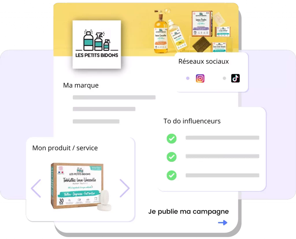 recevoir candidatures influenceurs